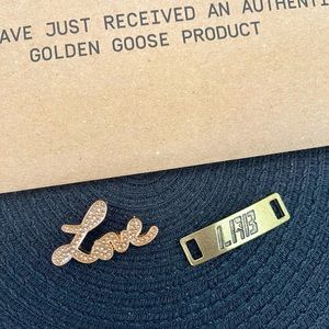Golden Goose laces jewelry tags